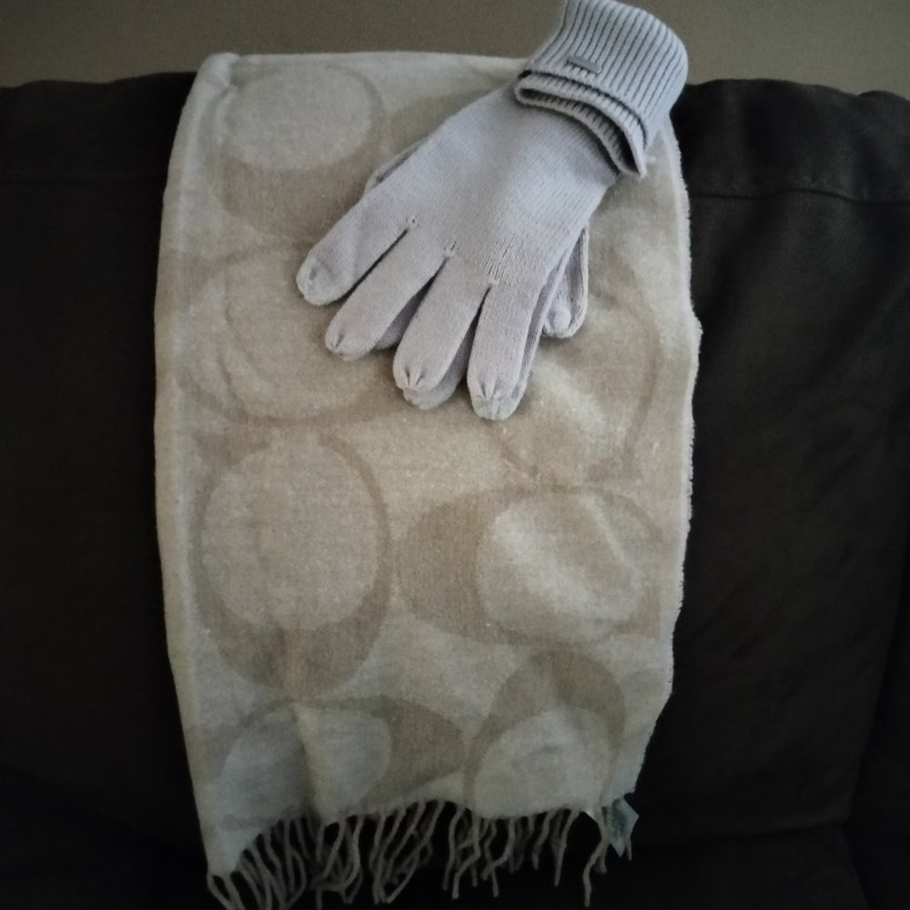 COACH Scarf & Gloves